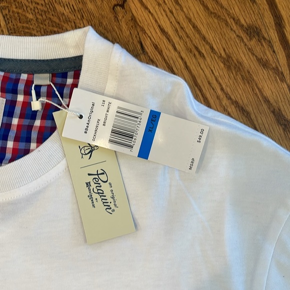 Men’s Penguin Brand Short Sleeve Shirt. Size XL. New With Tags. - Picture 6 of 9